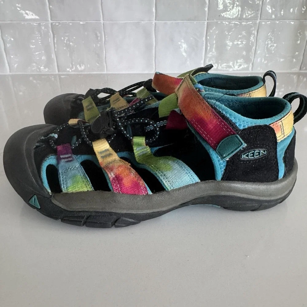 Keen Newport H2 Sandals Kids Size 4 Multicolor Tie‎ Dye Outdoor Water Shoes